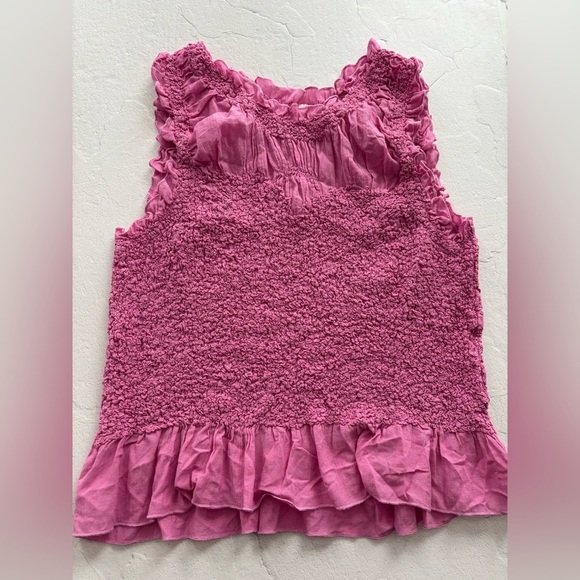 Anthropologie Textured Smocked Tank - Picture 3 of 3